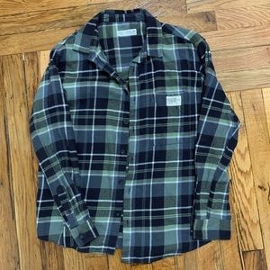 Zara Size 11-12 Women’s Green Flannel